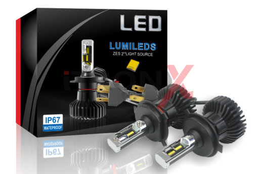X5 LED HEADLIGHT BULBS WITH ZES CHIP